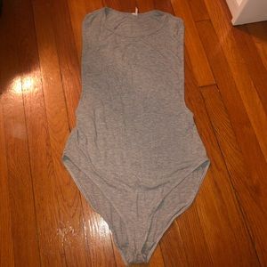 Gray Urban Outfitters Tank Top Bodysuit